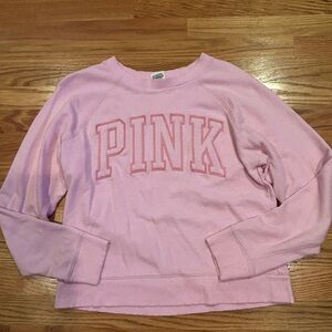 Light pink Pink crewneck with logo size xs